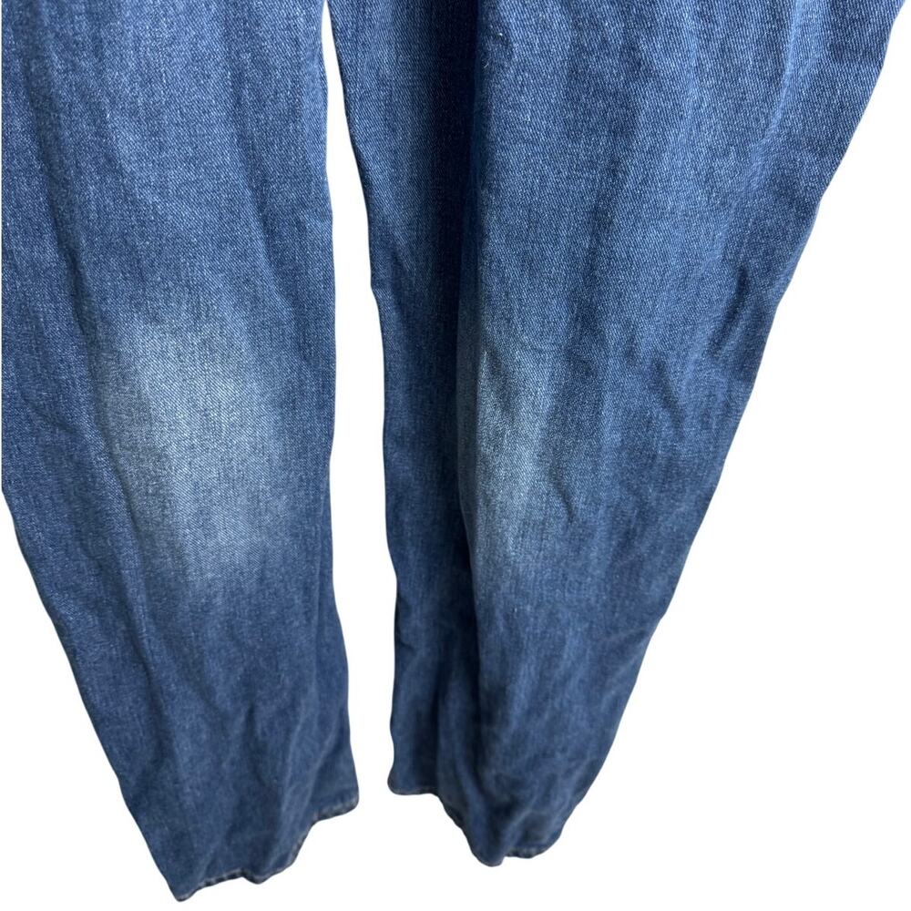 JEANS co. Washed Blue Denim Distressed Overalls Womens 2XL - Picture 10 of 11